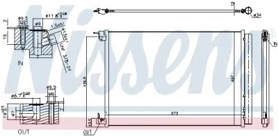 Condensator, climatizare NISSENS 940519