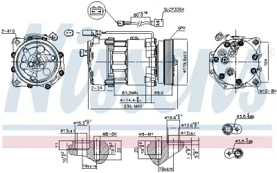 Compresor, climatizare NISSENS 890761