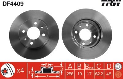 Disc frana TRW DF4409