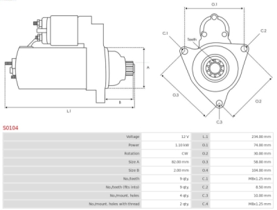 Demaror AS-PL S0104