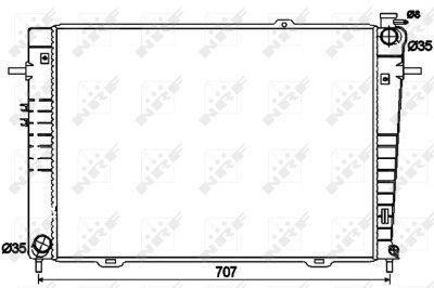 Radiator, racire motor NRF 53497