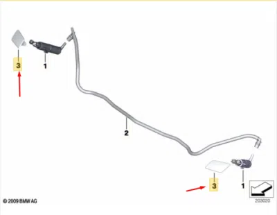 Set capace stropitor far stg+dr ORIGINAL BMW 51112993585