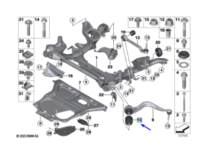 Bucsa brat axa fata [spre fata, hridraulica] ORIGINAL BMW 31126854729