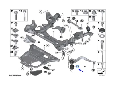 Bucsa brat axa fata [spre fata, hridraulica] ORIGINAL BMW 31126854729