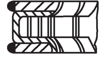 Set segmenti piston MAHLE 030 77 V0
