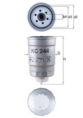 Filtru combustibil MAHLE KC 244