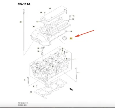 Buson, umplere ulei ORIGINAL SUZUKI 1692083G02