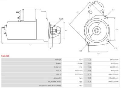 Demaror AS-PL S0939S