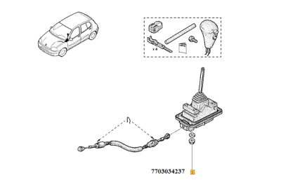 Bucsa, bara stabilizatoare ORIGINAL RENAULT 7703034237
