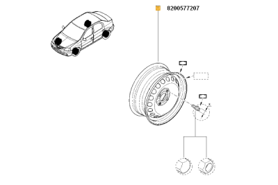 Janta ORIGINAL RENAULT 8200577207