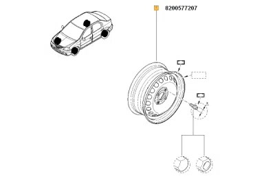 Janta ORIGINAL RENAULT 8200577207