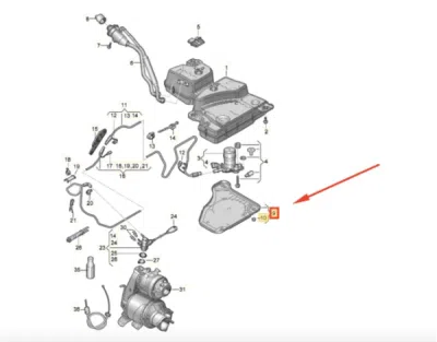 Scut rezervor Adblue Original VW GROUP 565131331