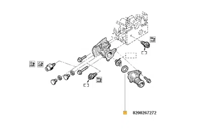 Garnitura termostat ORIGINAL RENAULT 8200267272