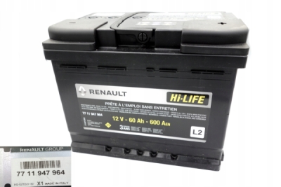 Baterie de pornire ORIGINAL RENAULT 7711947964