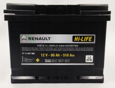 Baterie de pornire ORIGINAL RENAULT 7711947966