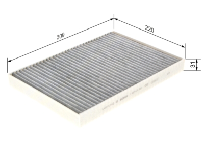 Filtru habitaclu cu carbon activ BOSCH 1 987 435 560