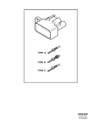 Carcasă priză. Carcase și terminale. Compartiment motor în linie ORIGINAL VOLVO 31409092