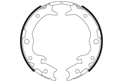 Set saboti frana, frana de mana TRW GS8697