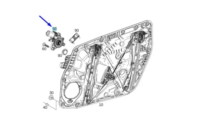 Motoras actionare geam usa fata dreapta ORIGINAL MERCEDES A0009069714