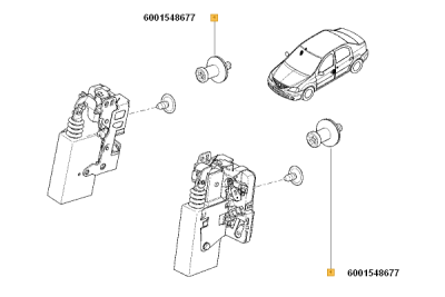 Surub usa ORIGINAL RENAULT 6001548677