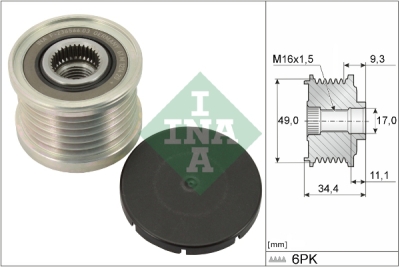 Sistem roata libera, generator INA 535 0075 10