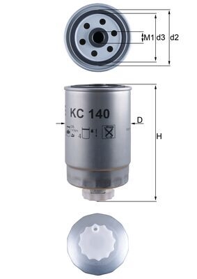 Filtru combustibil MAHLE KC 140
