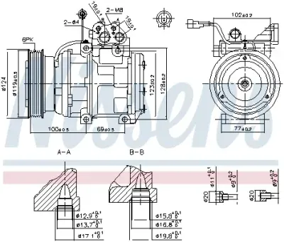 Compresor, climatizare NISSENS 89265