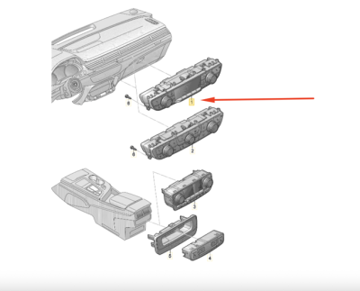 Modul clima ORIGINAL VW GROUP 4M0820043ADSWI