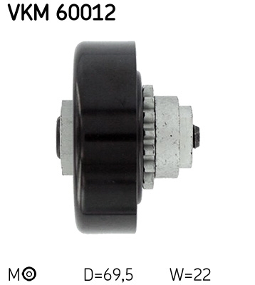Intinzator curea, curea distributie SKF VKM 60012