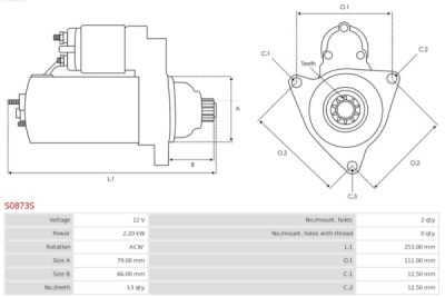 Demaror AS-PL S0873S