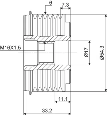 Sistem roata libera, generator VALEO 588015