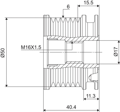 Sistem roata libera, generator VALEO 588020