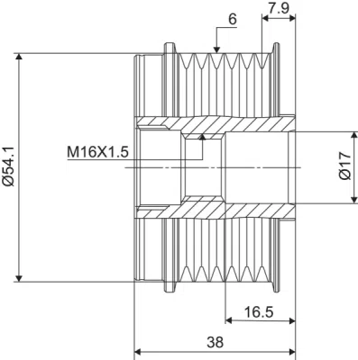Sistem roata libera, generator VALEO 588006