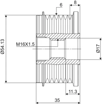 Sistem roata libera, generator VALEO 588003