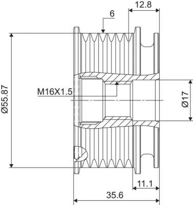 Sistem roata libera, generator VALEO 588032