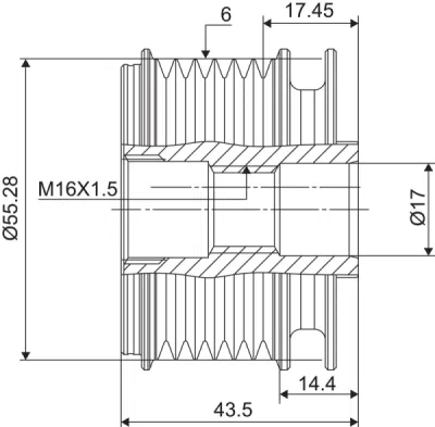 Sistem roata libera, generator VALEO 588004