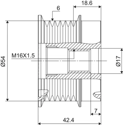 Sistem roata libera, generator VALEO 588126