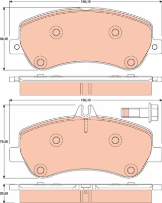 Set placute frana TRW GDB1798