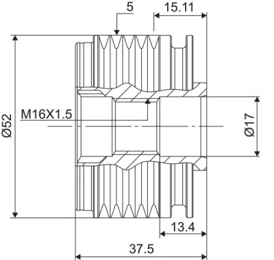 Sistem roata libera, generator VALEO 588109