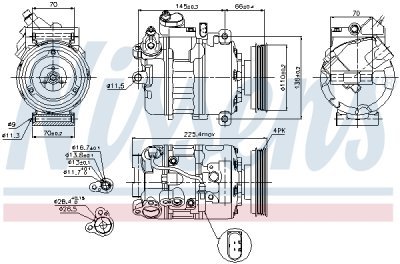 Compresor, climatizare NISSENS 89023