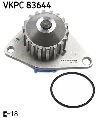 Pompa apa, racire motor SKF VKPC 83644