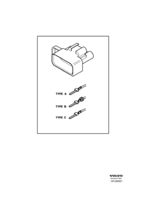 Carcasă pentru fișe , carcase și terminale ORIGINAL VOLVO 31268201