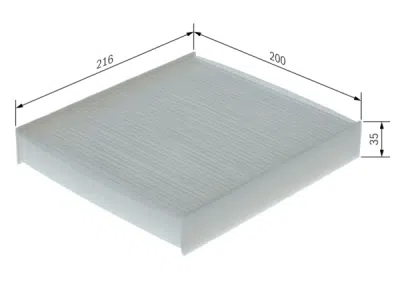 Filtru habitaclu BOSCH 1 987 435 156