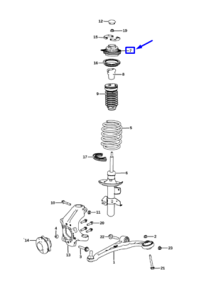 Flansa amortizor stanga axa fata ORIGINAL MOPAR 05168235AD