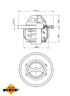 Termostat, lichid racire NRF 725150
