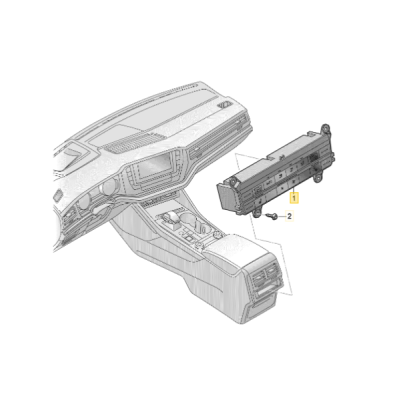 Modul clima ORIGINAL VW GROUP 760907049GQER