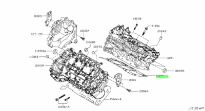 Garnitura, chiulasa ORIGINAL NISSAN 1104400Q0R