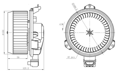 Ventilator, habitaclu NRF 34277