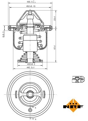 Termostat, lichid racire NRF 725199