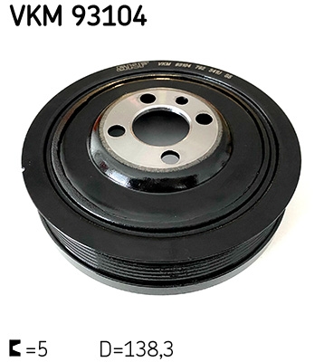 Fulie curea, arbore cotit SKF VKM 93104